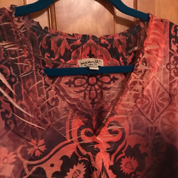 One World v-neck blouse - Picture 2 of 7